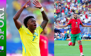 Mondial 2026 / Maroc vs Brésil : Saibari marque, Vinicius répond, 1 - 1 à la pause
