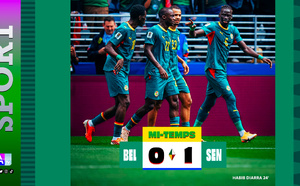 Sénégal – Belgique : les Lions virent en tête à la pause grâce à Habib Diarra (1-0)