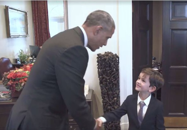 Touché par la lettre d'un enfant, Barack Obama l'invite à la Maison blanche