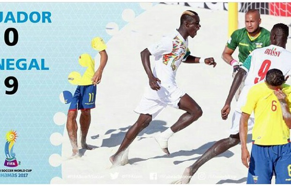 Mondial Beach Soccer : Le Sénégal s'impose 9-0 devant l'Equateur