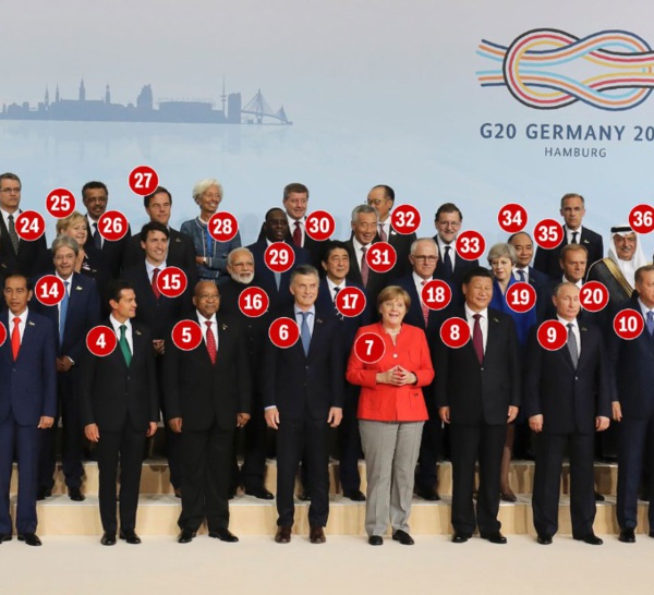 Qui est qui dans la photo de classe 2017 des dirigeants du G20