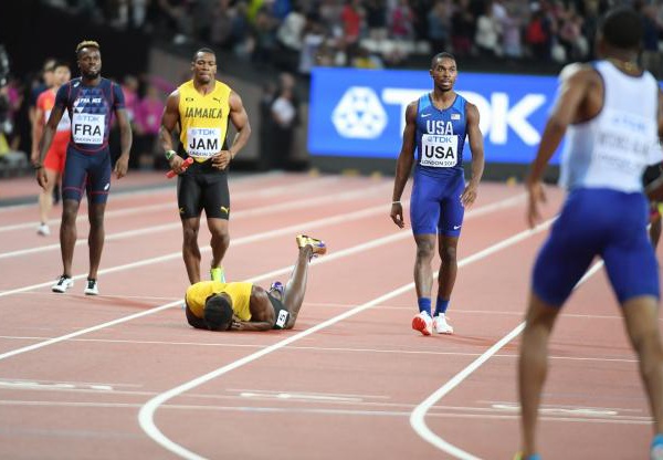 Bolt se blesse pour sa dernière course
