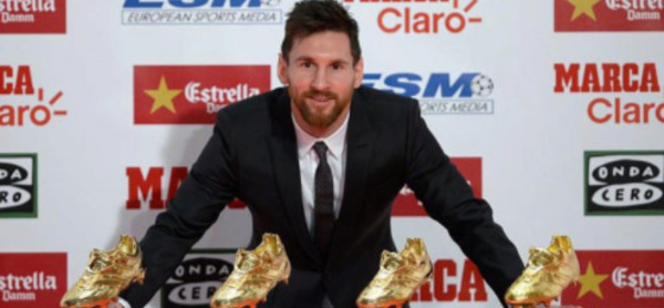 Leo Messi a reçu son 4e Soulier d'Or