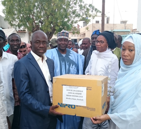 Kaolack : L'institut Islamique Africain-Américain et la clinique de l'imam Cheikh Hassan Cissé offrent du matériel médical à l'hôpital régional El Hadj Ibrahima Niass