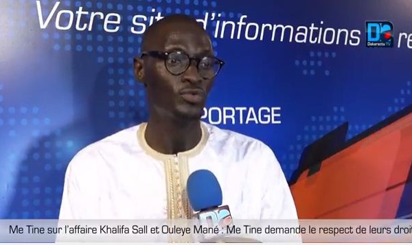 Recours loi sur le parrainage : le « texte neutralisé » selon Me Abdoulaye TINE.