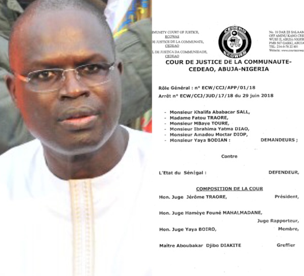 Affaire Khalifa Sall : voici l’arrêt rendu par la CEDEAO (Document)