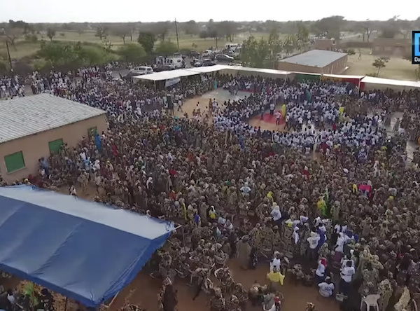 Visite de Aliou Sall à Ngourane : Les images exceptionnelles du meeting vues d'un drone