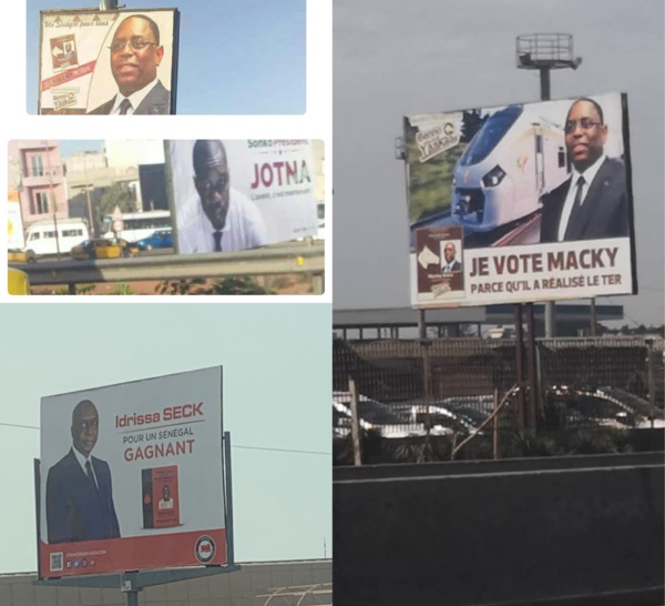 Campagne électorale : La guerre des affiches fait rage aussi à Dakar