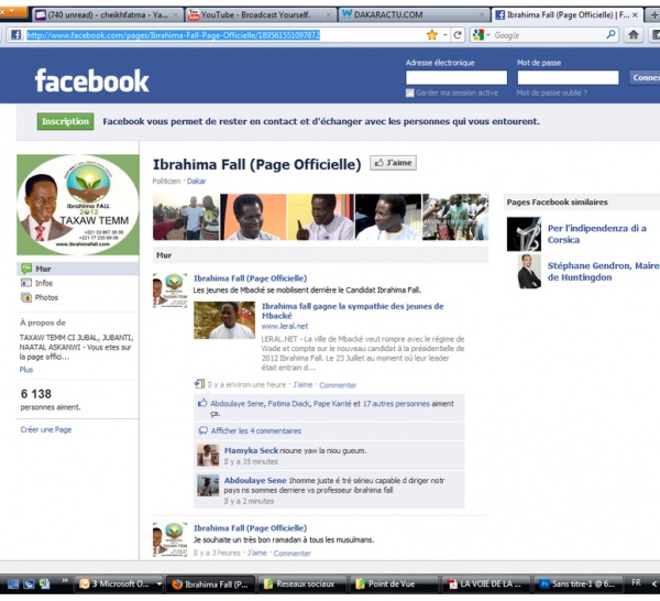 Cybernotoriété : Ibrahima Fall devance Abdoulaye Wade, Macky Sall, Ousmane Tanor Dieng et Idrissa Seck.