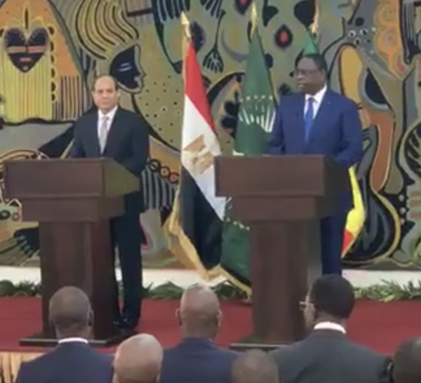 Rencontre avec la presse : Macky Sall et Abdel Fattah al Sissi "oublient" le Soudan