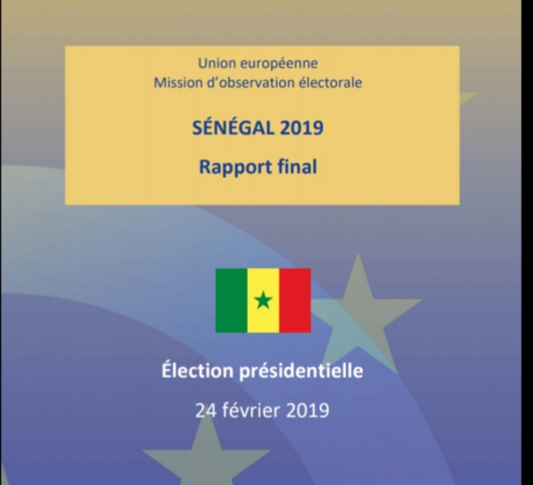 Voici l'intégralité du Rapport de l'Union européenne sur l'élection présidentielle du 24 février 2019 au Sénégal