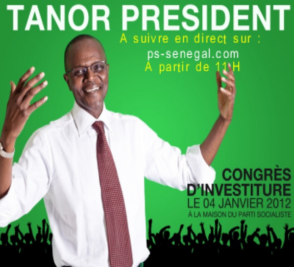 Ousmane Tanor Dieng investi candidat à la présidentielle 2012