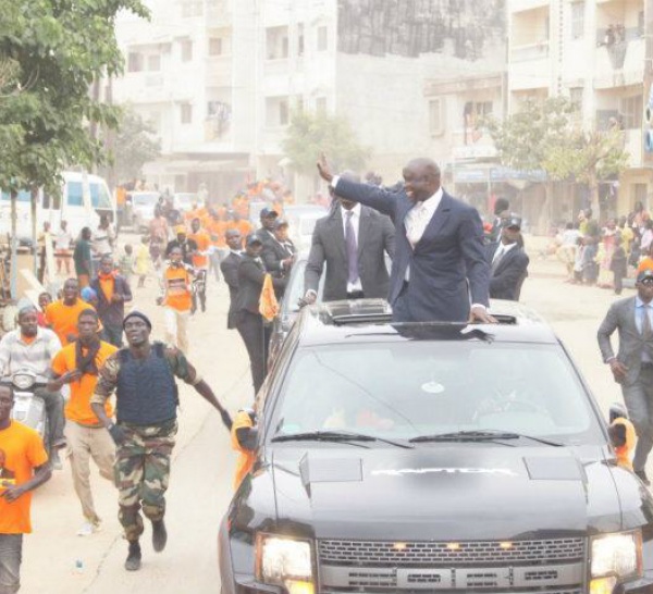 Idrissa Seck, le candidat doté de la plus lourde sécurité. La preuve en images...