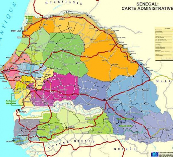 Présidentielle 2012: la carte électorale du Sénégal vue par Rfi