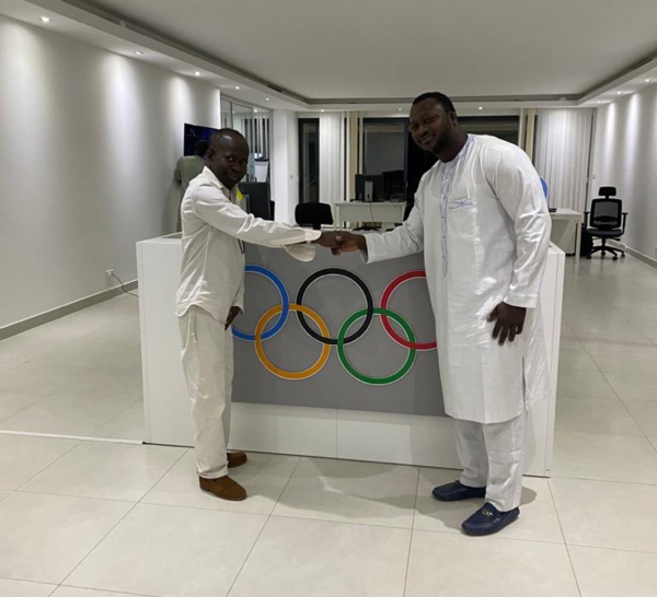 JOJ DAKAR 2022 : Modou Lo reçu par Mamadou Diagna Ndiaye, promet de jouer pleinement sa partition.