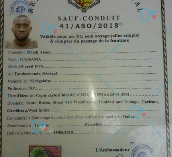 Le calvaire d'El Hadj Gassama, interdit de sortie du territoire en Trinité et Tobago : « Je veux rentrer au Sénégal dans les plus brefs délais »