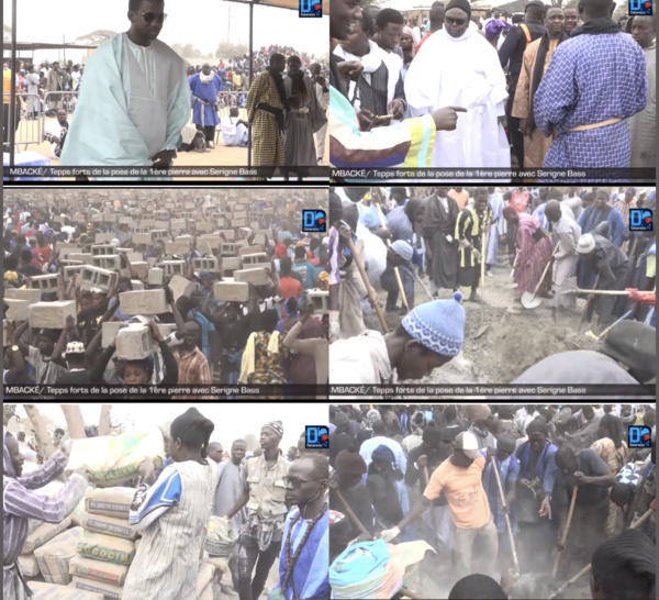 (VIDÉO) Phénoménal engagement des Baay-Fall à la pose de la première pierre du complexe islamique de Mbacké.