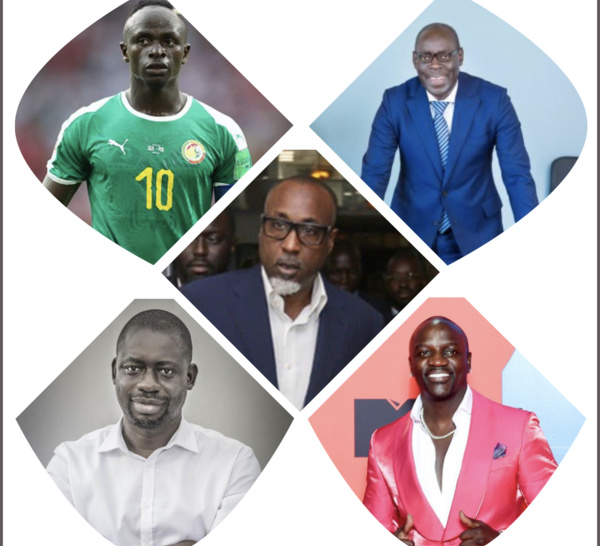 Akon, Sadio Mané, Alioune Ndiaye, Felwine Sarr et Yérim Sow parmi les 100 africains influents dans le monde.