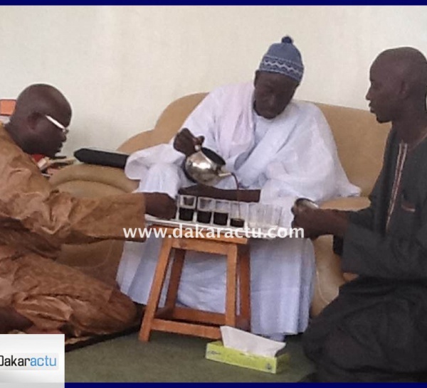 Les images de la visite d'Alioune Badara Cissé chez le Khalife général des mourides.