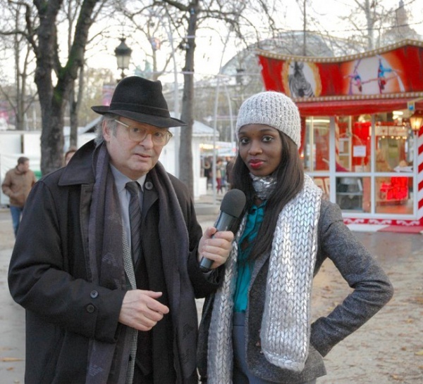 Iman de Channel avec un producteur français avec qui elle doit collaborer pour des émissions panafricaines