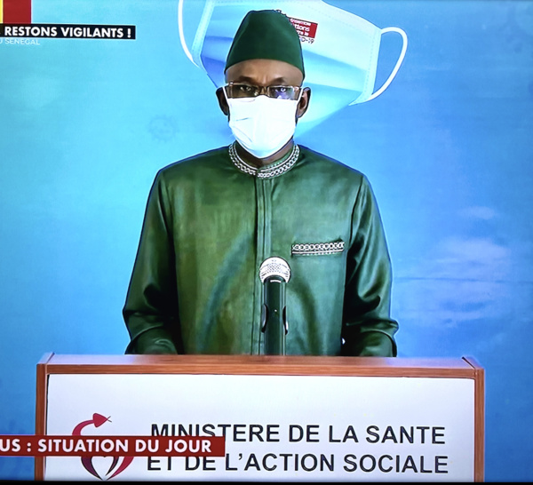 SÉNÉGAL : 69 nouveaux cas testés positifs au coronavirus, 40 nouveaux guéris, 1 nouveau décès et 10 cas graves en réanimation.
