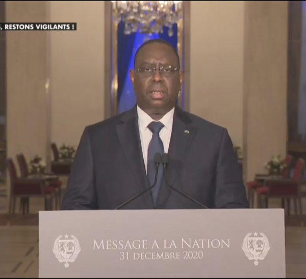 31 décembre 2020 : Suivez le Message à la Nation du Président Macky Sall 