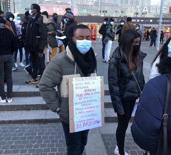 Diary Sow portée disparue à Paris : Les étudiants en France investissent les rues pour retrouver la meilleure élève du Sénégal.