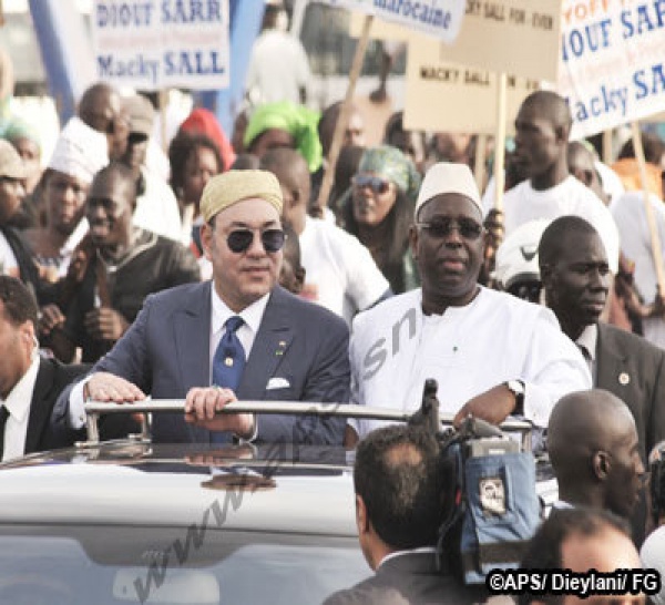Mohamed VI est arrivé à Dakar