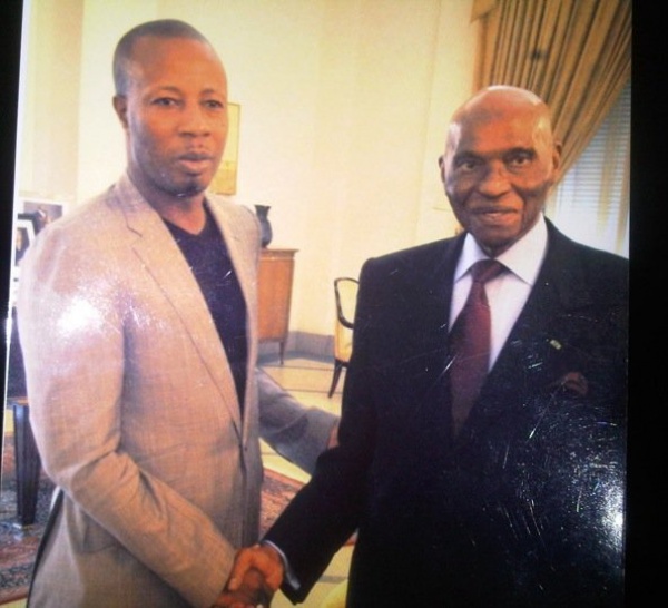 L'ancien Président de la République, Abdoulaye Wade recevant le jet-setteur Paco Jackson Thiam