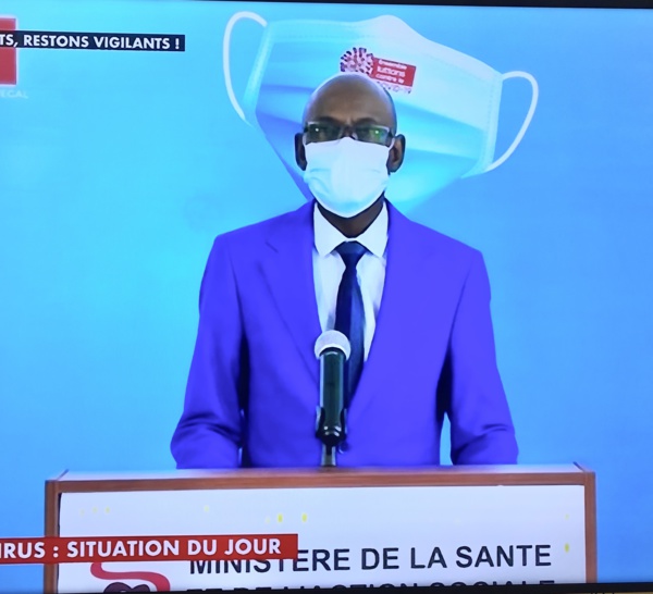 SÉNÉGAL : 100 nouveaux cas testés positifs au coronavirus, 241 nouveaux guéris, 8 nouveaux décès et 29 cas graves en réanimation.