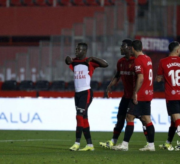Football / Majorque : L’international sénégalais, Amath Ndiaye Diédhiou, célèbre son but en mode « Free Sénégal »