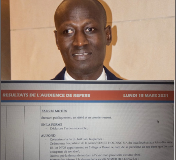 ALMADIES : Le tribunal prononce l’expulsion de Semer Holding, la société de Marcel Diagne.