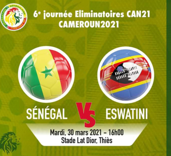 Sénégal – Eswatini : Les Lions pour finir sur une convaincante victoire, ce mardi, à Thiès (16h00)