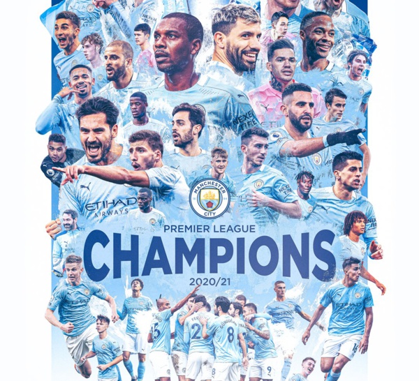 Premier League : Manchester City champion d’Angleterre pour la 7e fois !
