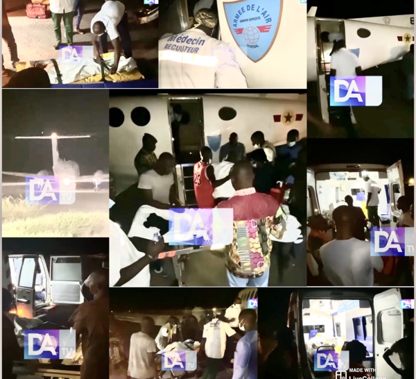 Accident des reporters de Leral : Un avion militaire a évacué les blessés sur Dakar.