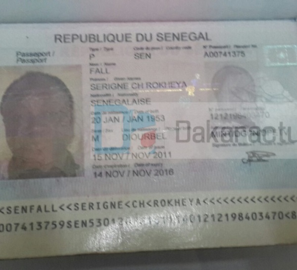 Le chef religieux Baye Fall ,Serigne Cheikh N'diguel Fall, privé de visa français. (DOCUMENTS)