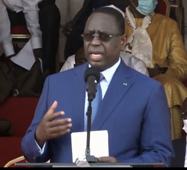 Covid-19 / 3e vague : « Il faut continuer la lutte. Le port obligatoire du masque et le respect des mesures barrières sont toujours de rigueur, mais également la vaccination » (Macky Sall)