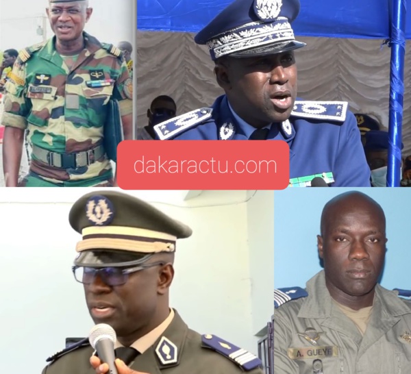 Nominations dans le Haut commandement de la gendarmerie nationale: le colonel Adama Gueye, Gouverneur militaire du Palais, les Colonels Daouda Diop et Meissa Cellé Ndiaye élevés au grade de Général