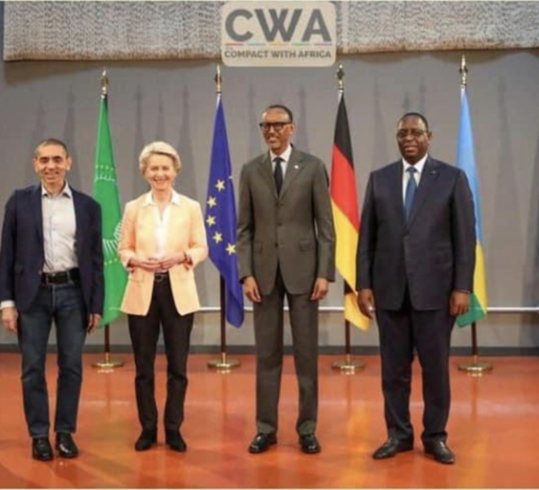 Berlin : Macky Sall s’accorde avec Kagamé sur la production de vaccins africains et échanges avec l’association des entreprises allemandes et la directrice générale du FMI.
