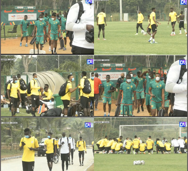 Entraînement d'avant-match : Les guinéens prolongent leur séance, les Lions obligés de patienter plusieurs minutes ...