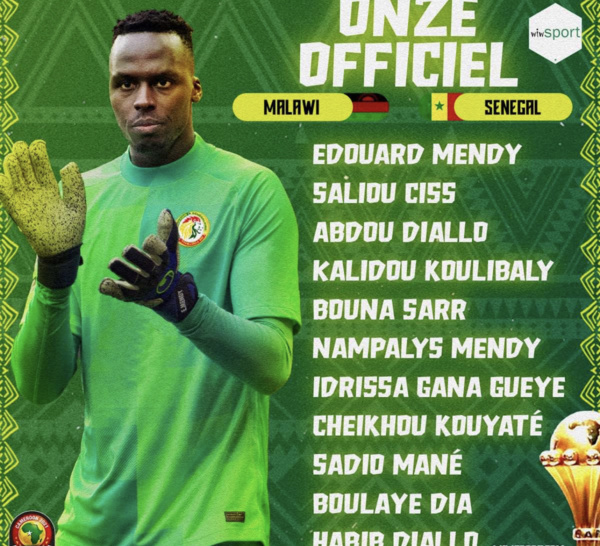 Sénégal - Malawi : Le onze Officiel d'Aliou Cissé avec Habib Diallo et Nampalys Mendy...
