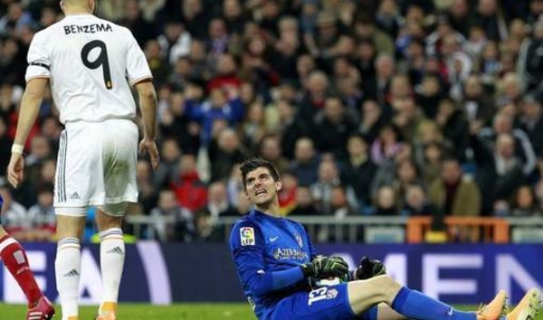 Thibaut Courtois et l'Atletico battus 3-0 au Real Madrid