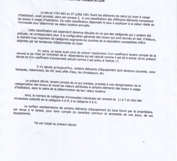 Dakaractu offre en toute exclusivité à ses lecteurs, les deux décrets qui complètent la loi sur la baisse du loyer. (DOCUMENTS)