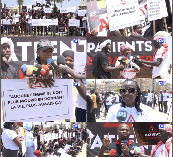 Sit-in à la place de la Nation : des victimes font le procès du système sanitaire.