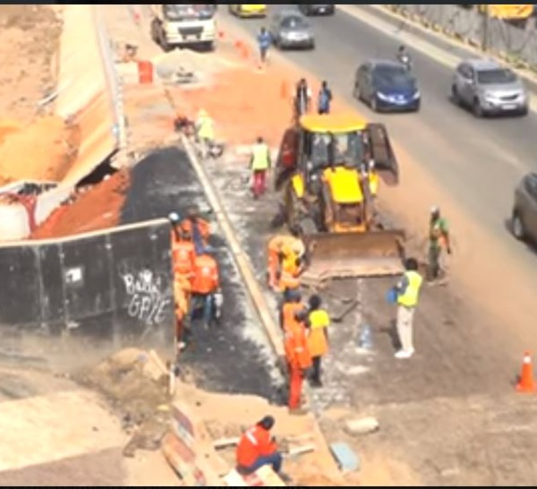 Autoroute Limamoulaye : les travaux de remise en état de la coupure routière sont terminés, la circulation a repris son cours normal
