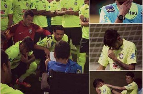 Neymar fond en larmes après le discours de ce jeune supporter