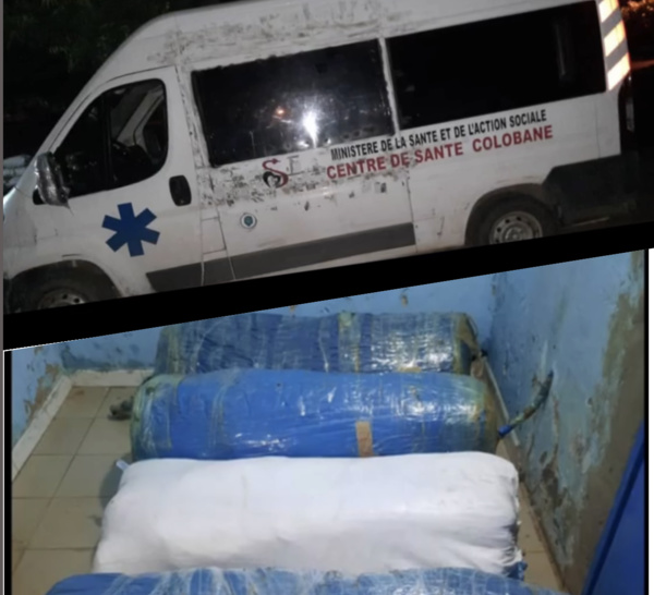 Trafic de drogue : La Gendarmerie saisit à Kalifourou (Kolda) 125 kg de chanvre indien dans une ambulance du poste de santé de Colobane.