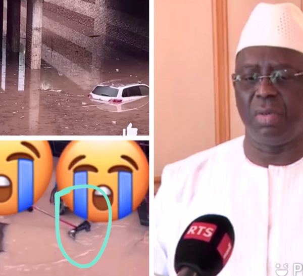 Pluies diluviennes au Sénégal : Le président Macky Sall présente ses condoléances aux familles des trois victimes et à tous les sénégalais.