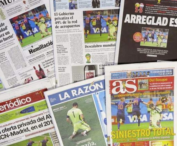 La presse espagnole dépitée