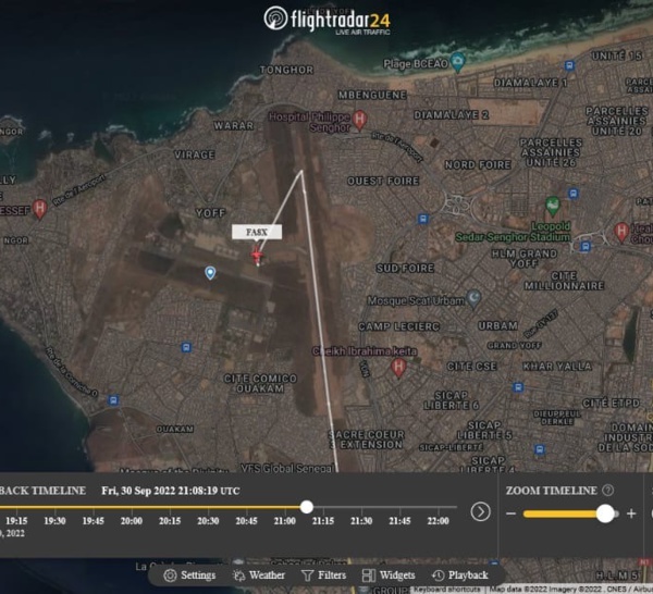 Coup d'État au Burkina : mystère autour d'un jet privé qui a quitté Ouagadougou pour atterrir à l'aéroport militaire de Dakar.